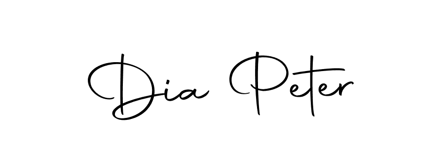 Use a signature maker to create a handwritten signature online. With this signature software, you can design (Autography-DOLnW) your own signature for name Dia Peter. Dia Peter signature style 10 images and pictures png