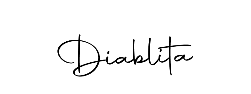 Create a beautiful signature design for name Diablita. With this signature (Autography-DOLnW) fonts, you can make a handwritten signature for free. Diablita signature style 10 images and pictures png