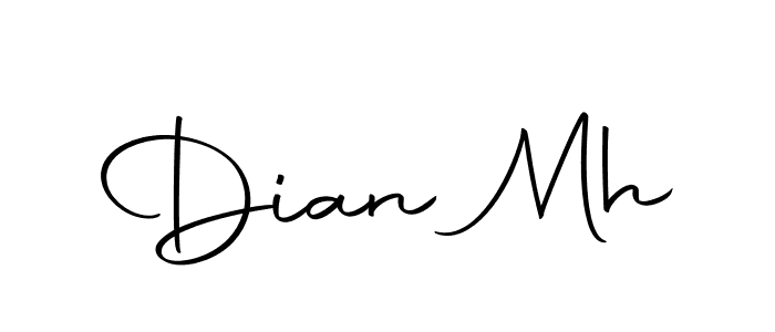 Similarly Autography-DOLnW is the best handwritten signature design. Signature creator online .You can use it as an online autograph creator for name Dian Mh. Dian Mh signature style 10 images and pictures png