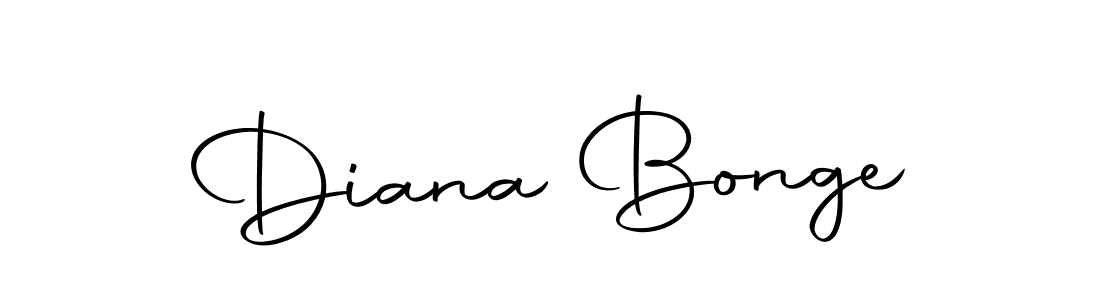 Design your own signature with our free online signature maker. With this signature software, you can create a handwritten (Autography-DOLnW) signature for name Diana Bonge. Diana Bonge signature style 10 images and pictures png