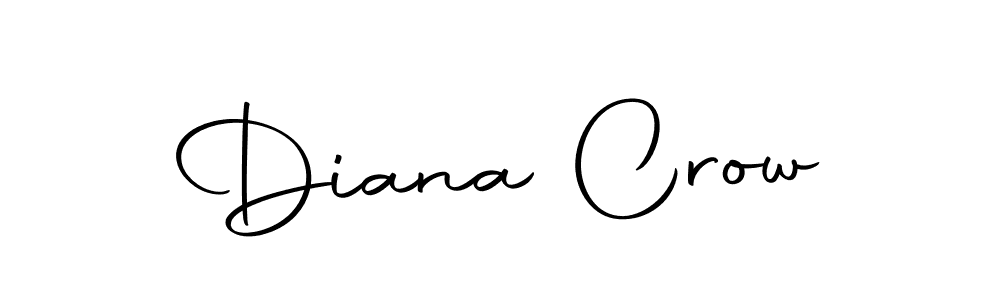 Create a beautiful signature design for name Diana Crow. With this signature (Autography-DOLnW) fonts, you can make a handwritten signature for free. Diana Crow signature style 10 images and pictures png