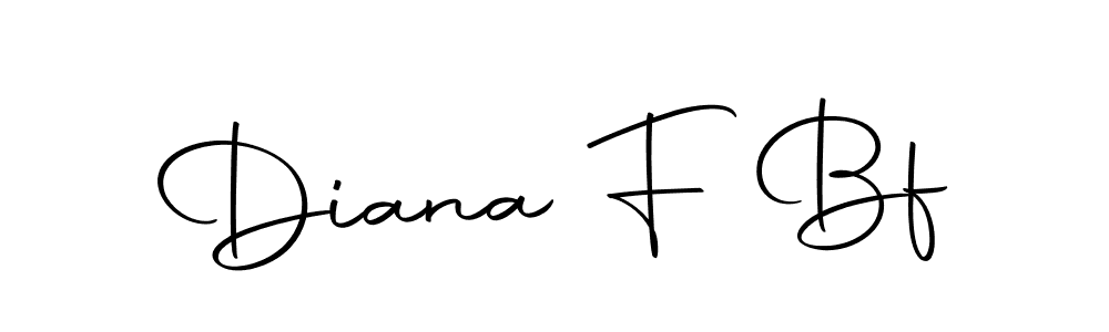 Make a beautiful signature design for name Diana F Bf. With this signature (Autography-DOLnW) style, you can create a handwritten signature for free. Diana F Bf signature style 10 images and pictures png