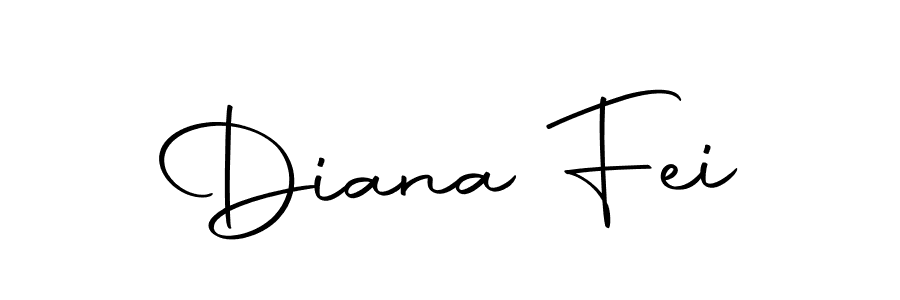 Design your own signature with our free online signature maker. With this signature software, you can create a handwritten (Autography-DOLnW) signature for name Diana Fei. Diana Fei signature style 10 images and pictures png