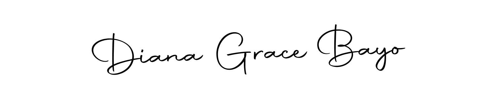 Create a beautiful signature design for name Diana Grace Bayo. With this signature (Autography-DOLnW) fonts, you can make a handwritten signature for free. Diana Grace Bayo signature style 10 images and pictures png