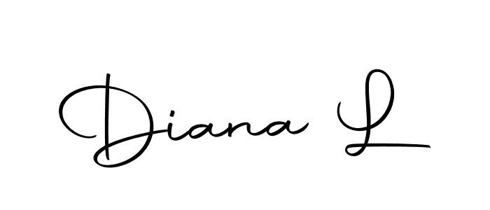 Use a signature maker to create a handwritten signature online. With this signature software, you can design (Autography-DOLnW) your own signature for name Diana L. Diana L signature style 10 images and pictures png