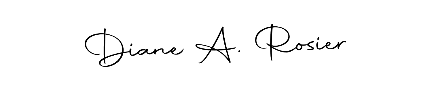 Make a beautiful signature design for name Diane A. Rosier. With this signature (Autography-DOLnW) style, you can create a handwritten signature for free. Diane A. Rosier signature style 10 images and pictures png