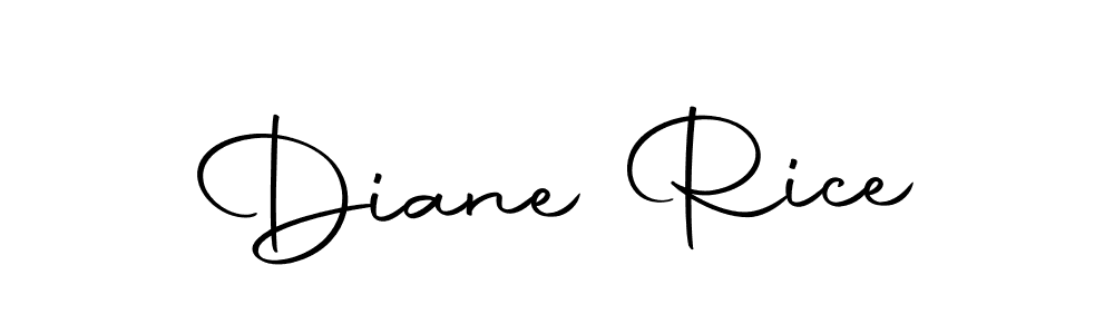 Make a beautiful signature design for name Diane Rice. With this signature (Autography-DOLnW) style, you can create a handwritten signature for free. Diane Rice signature style 10 images and pictures png