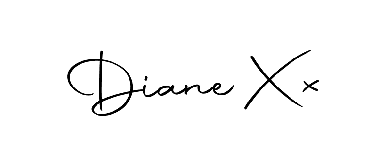 You should practise on your own different ways (Autography-DOLnW) to write your name (Diane Xx) in signature. don't let someone else do it for you. Diane Xx signature style 10 images and pictures png