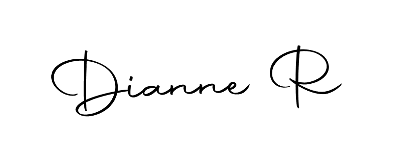 You should practise on your own different ways (Autography-DOLnW) to write your name (Dianne R) in signature. don't let someone else do it for you. Dianne R signature style 10 images and pictures png
