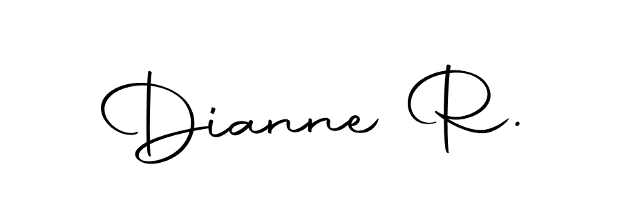 You should practise on your own different ways (Autography-DOLnW) to write your name (Dianne R.) in signature. don't let someone else do it for you. Dianne R. signature style 10 images and pictures png