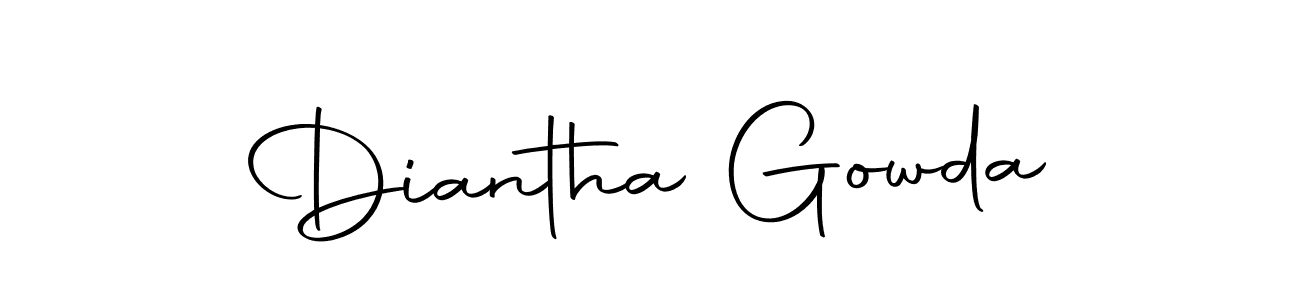 Make a beautiful signature design for name Diantha Gowda. Use this online signature maker to create a handwritten signature for free. Diantha Gowda signature style 10 images and pictures png