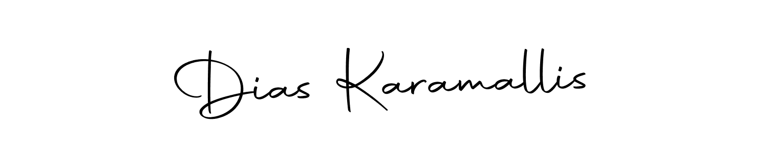 You should practise on your own different ways (Autography-DOLnW) to write your name (Dias Karamallis) in signature. don't let someone else do it for you. Dias Karamallis signature style 10 images and pictures png