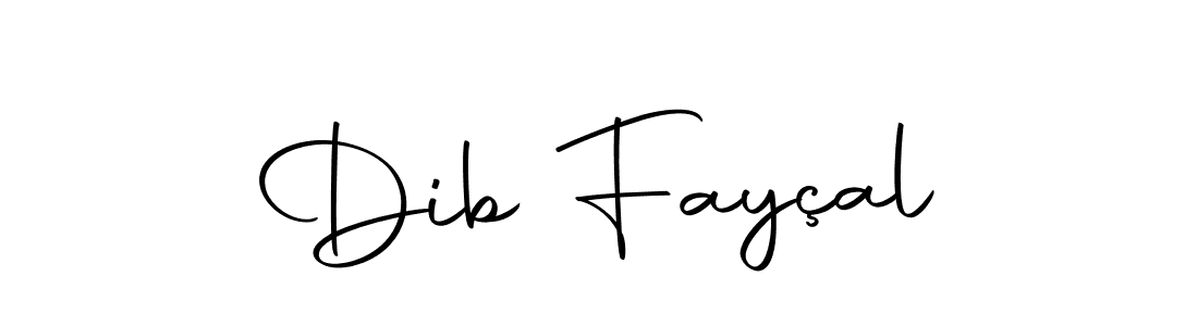 You should practise on your own different ways (Autography-DOLnW) to write your name (Dib Fayçal) in signature. don't let someone else do it for you. Dib Fayçal signature style 10 images and pictures png