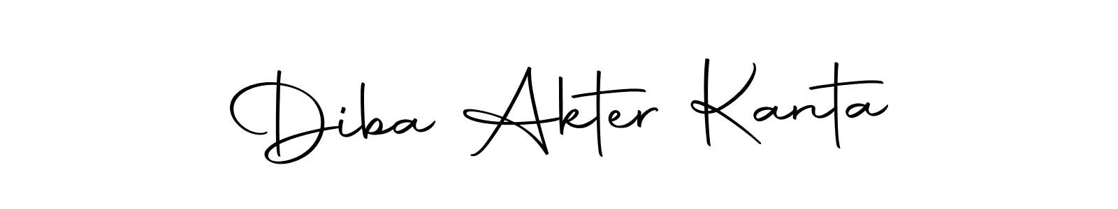 Autography-DOLnW is a professional signature style that is perfect for those who want to add a touch of class to their signature. It is also a great choice for those who want to make their signature more unique. Get Diba Akter Kanta name to fancy signature for free. Diba Akter Kanta signature style 10 images and pictures png