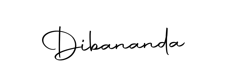 Design your own signature with our free online signature maker. With this signature software, you can create a handwritten (Autography-DOLnW) signature for name Dibananda. Dibananda signature style 10 images and pictures png