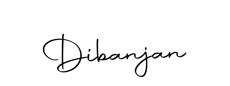 How to make Dibanjan signature? Autography-DOLnW is a professional autograph style. Create handwritten signature for Dibanjan name. Dibanjan signature style 10 images and pictures png