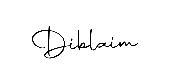Create a beautiful signature design for name Diblaim. With this signature (Autography-DOLnW) fonts, you can make a handwritten signature for free. Diblaim signature style 10 images and pictures png