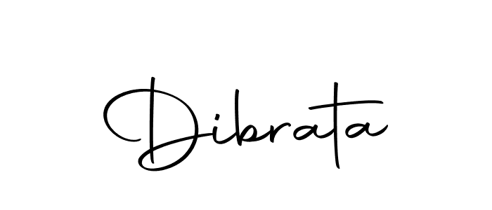 Design your own signature with our free online signature maker. With this signature software, you can create a handwritten (Autography-DOLnW) signature for name Dibrata. Dibrata signature style 10 images and pictures png