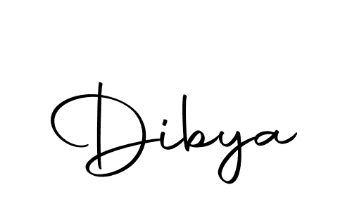 Use a signature maker to create a handwritten signature online. With this signature software, you can design (Autography-DOLnW) your own signature for name Dibya. Dibya signature style 10 images and pictures png