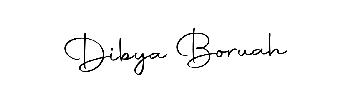 Make a beautiful signature design for name Dibya Boruah. With this signature (Autography-DOLnW) style, you can create a handwritten signature for free. Dibya Boruah signature style 10 images and pictures png