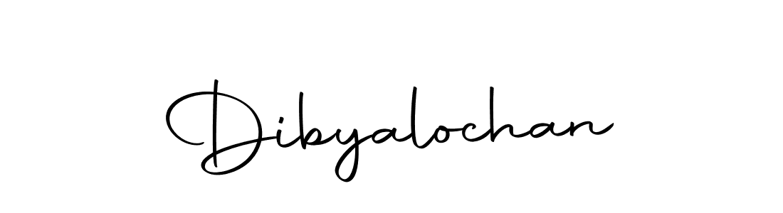 Design your own signature with our free online signature maker. With this signature software, you can create a handwritten (Autography-DOLnW) signature for name Dibyalochan. Dibyalochan signature style 10 images and pictures png