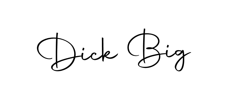 Similarly Autography-DOLnW is the best handwritten signature design. Signature creator online .You can use it as an online autograph creator for name Dick Big. Dick Big signature style 10 images and pictures png