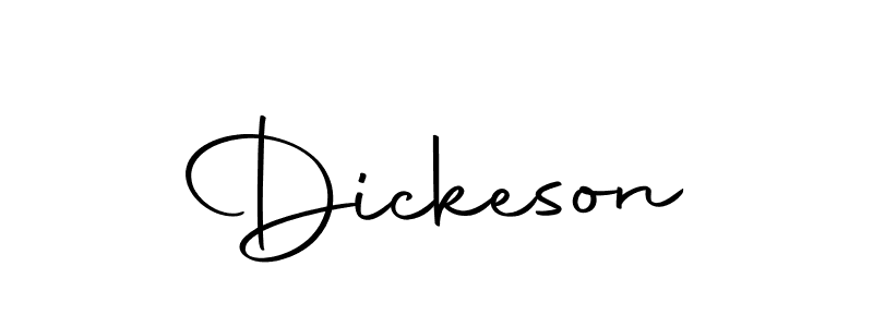 Design your own signature with our free online signature maker. With this signature software, you can create a handwritten (Autography-DOLnW) signature for name Dickeson. Dickeson signature style 10 images and pictures png