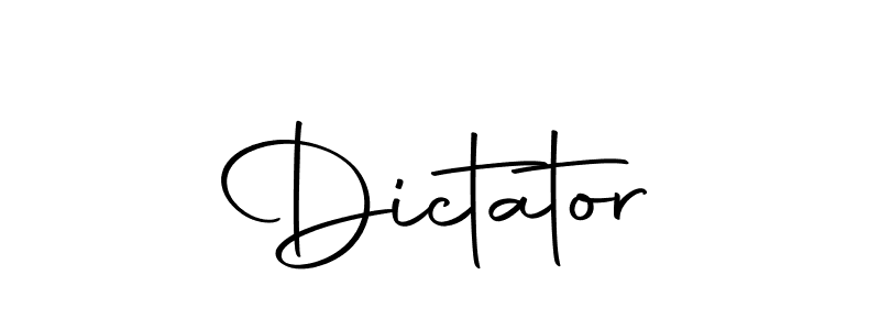 Use a signature maker to create a handwritten signature online. With this signature software, you can design (Autography-DOLnW) your own signature for name Dictator. Dictator signature style 10 images and pictures png