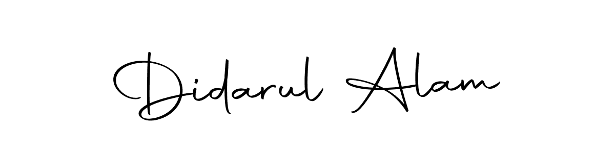 You should practise on your own different ways (Autography-DOLnW) to write your name (Didarul Alam) in signature. don't let someone else do it for you. Didarul Alam signature style 10 images and pictures png