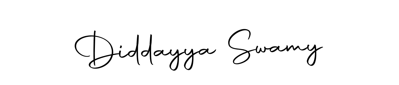 Create a beautiful signature design for name Diddayya Swamy. With this signature (Autography-DOLnW) fonts, you can make a handwritten signature for free. Diddayya Swamy signature style 10 images and pictures png