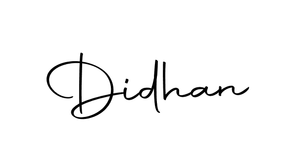 You should practise on your own different ways (Autography-DOLnW) to write your name (Didhan) in signature. don't let someone else do it for you. Didhan signature style 10 images and pictures png