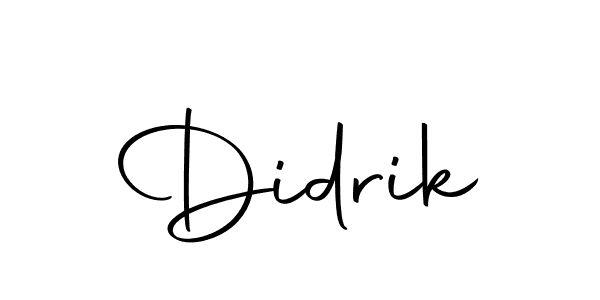 Make a beautiful signature design for name Didrik. With this signature (Autography-DOLnW) style, you can create a handwritten signature for free. Didrik signature style 10 images and pictures png