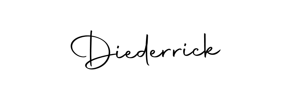 Use a signature maker to create a handwritten signature online. With this signature software, you can design (Autography-DOLnW) your own signature for name Diederrick. Diederrick signature style 10 images and pictures png
