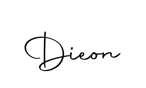 Make a short Dieon signature style. Manage your documents anywhere anytime using Autography-DOLnW. Create and add eSignatures, submit forms, share and send files easily. Dieon signature style 10 images and pictures png