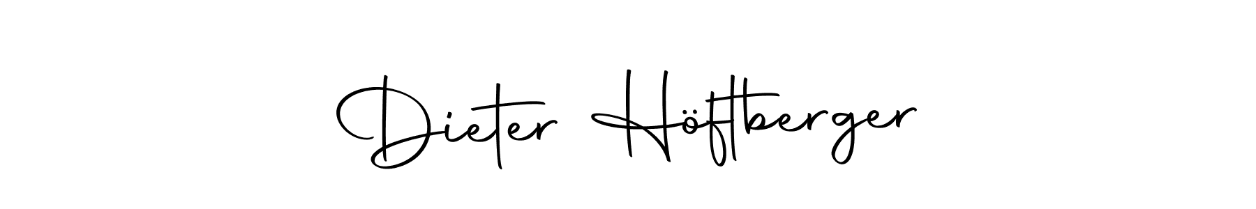 How to make Dieter Höftberger name signature. Use Autography-DOLnW style for creating short signs online. This is the latest handwritten sign. Dieter Höftberger signature style 10 images and pictures png