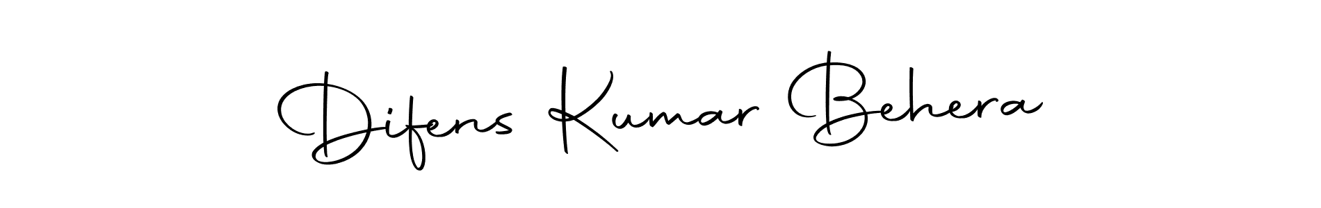 How to make Difens Kumar Behera name signature. Use Autography-DOLnW style for creating short signs online. This is the latest handwritten sign. Difens Kumar Behera signature style 10 images and pictures png