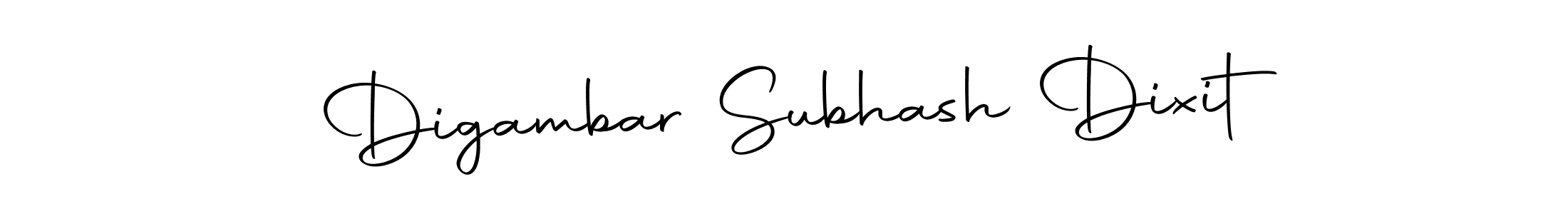 How to make Digambar Subhash Dixit name signature. Use Autography-DOLnW style for creating short signs online. This is the latest handwritten sign. Digambar Subhash Dixit signature style 10 images and pictures png
