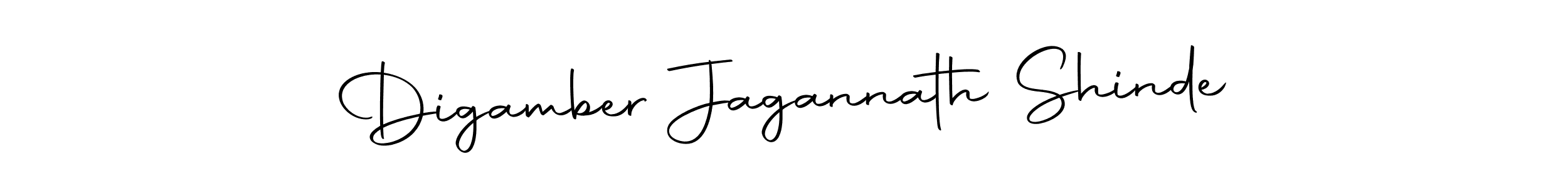 How to make Digamber Jagannath Shinde name signature. Use Autography-DOLnW style for creating short signs online. This is the latest handwritten sign. Digamber Jagannath Shinde signature style 10 images and pictures png