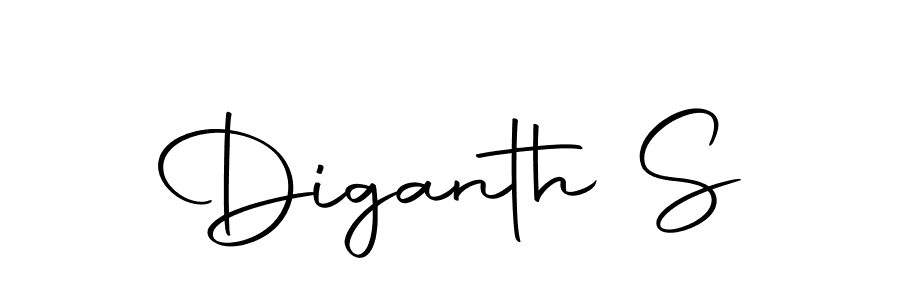 Make a beautiful signature design for name Diganth S. With this signature (Autography-DOLnW) style, you can create a handwritten signature for free. Diganth S signature style 10 images and pictures png