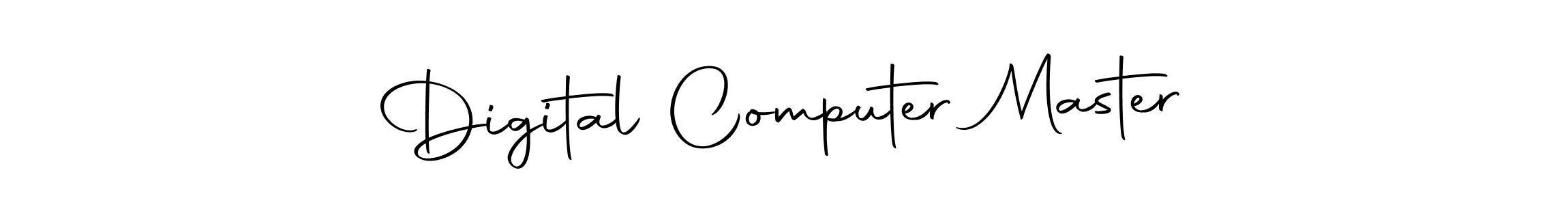 You should practise on your own different ways (Autography-DOLnW) to write your name (Digital Computer Master) in signature. don't let someone else do it for you. Digital Computer Master signature style 10 images and pictures png