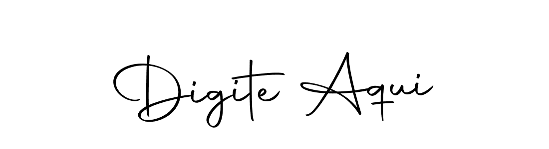 Design your own signature with our free online signature maker. With this signature software, you can create a handwritten (Autography-DOLnW) signature for name Digite Aqui. Digite Aqui signature style 10 images and pictures png