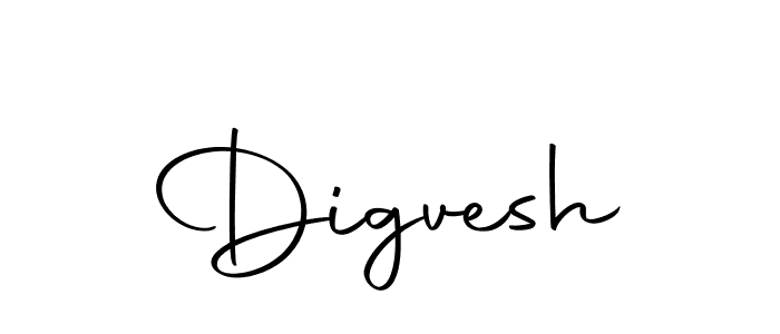 Design your own signature with our free online signature maker. With this signature software, you can create a handwritten (Autography-DOLnW) signature for name Digvesh. Digvesh signature style 10 images and pictures png