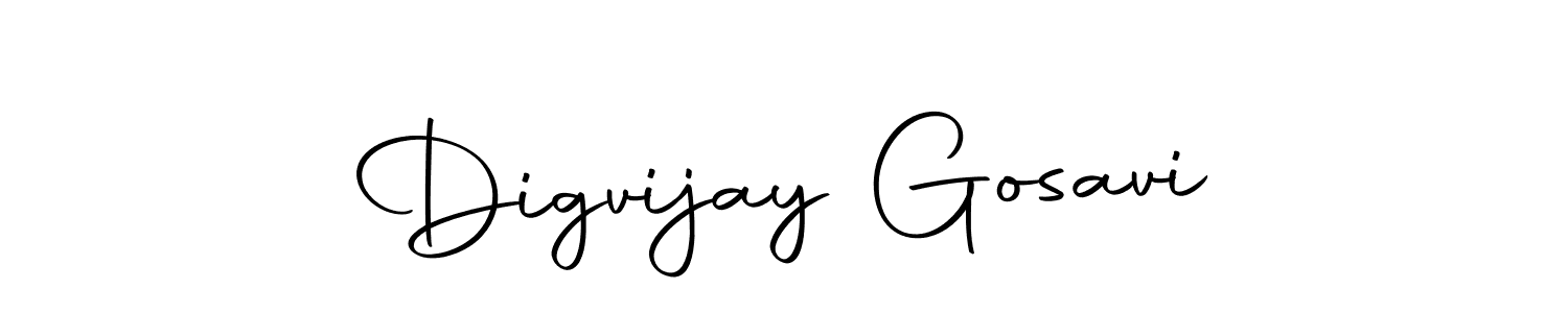 Make a beautiful signature design for name Digvijay Gosavi. With this signature (Autography-DOLnW) style, you can create a handwritten signature for free. Digvijay Gosavi signature style 10 images and pictures png