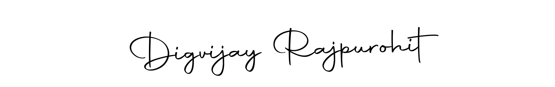 How to make Digvijay Rajpurohit name signature. Use Autography-DOLnW style for creating short signs online. This is the latest handwritten sign. Digvijay Rajpurohit signature style 10 images and pictures png