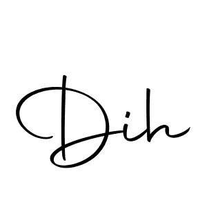 Create a beautiful signature design for name Dih. With this signature (Autography-DOLnW) fonts, you can make a handwritten signature for free. Dih signature style 10 images and pictures png