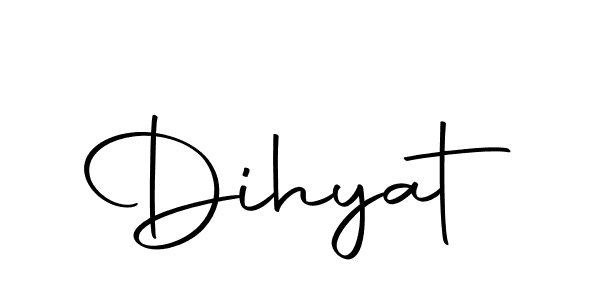 Make a beautiful signature design for name Dihyat. With this signature (Autography-DOLnW) style, you can create a handwritten signature for free. Dihyat signature style 10 images and pictures png