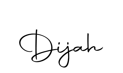 Create a beautiful signature design for name Dijah. With this signature (Autography-DOLnW) fonts, you can make a handwritten signature for free. Dijah signature style 10 images and pictures png