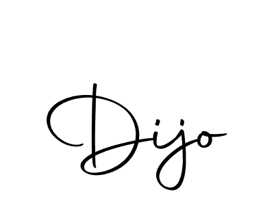 Design your own signature with our free online signature maker. With this signature software, you can create a handwritten (Autography-DOLnW) signature for name Dijo. Dijo signature style 10 images and pictures png