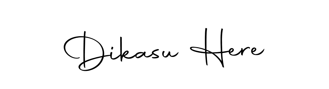 How to make Dikasu Here name signature. Use Autography-DOLnW style for creating short signs online. This is the latest handwritten sign. Dikasu Here signature style 10 images and pictures png