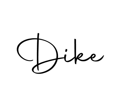 Design your own signature with our free online signature maker. With this signature software, you can create a handwritten (Autography-DOLnW) signature for name Dike. Dike signature style 10 images and pictures png